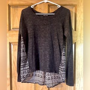 Aztec Sheer Back Top